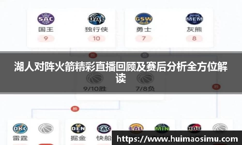 湖人对阵火箭精彩直播回顾及赛后分析全方位解读